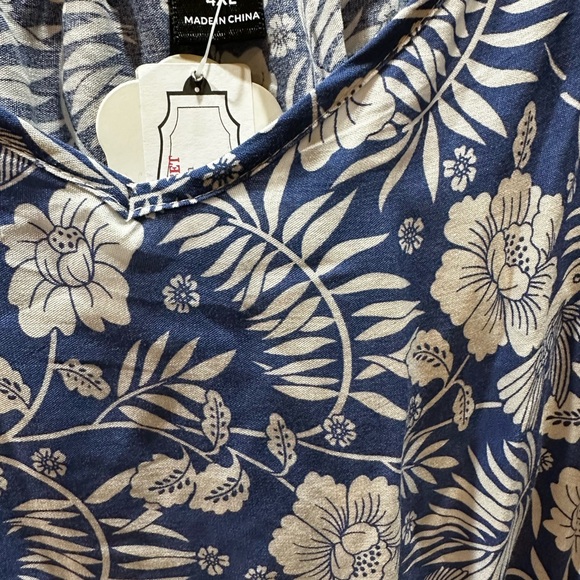 💙SHEIN NEW!! BOHO BLUE SND WHITE SPAGHETTI STRAP FLOWY MAXI SUMMER DRESS - Picture 9 of 11